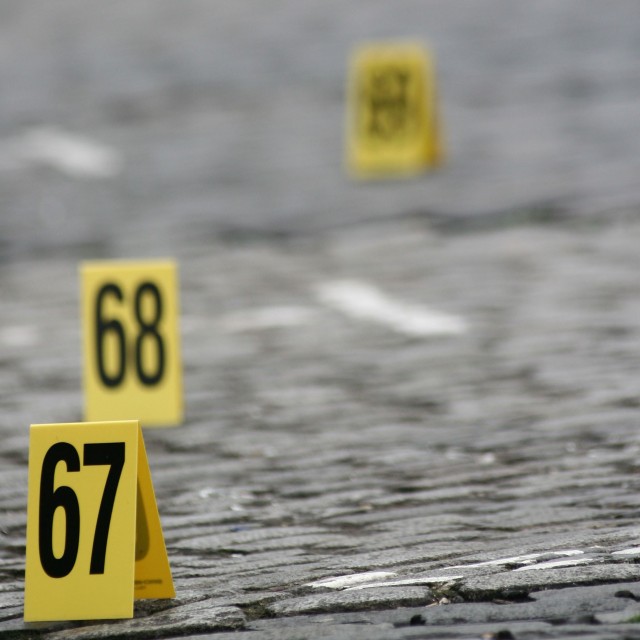 Police Investigate Crime scene