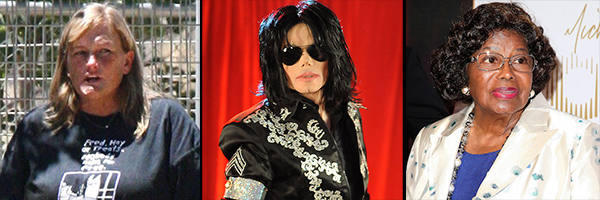 Debbie Rowe, Michael, and Katherine Jackson