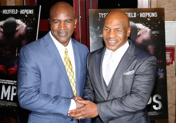 Evander Holyfield and Mike Tyson