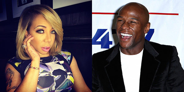 Tiny Cottle and Floyd Mayweather