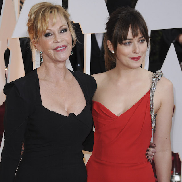 Melanie Grififth and Dakota Johnson