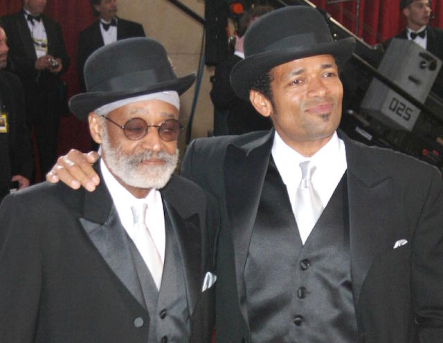 Mario Van Peebles with Melvin Van Peebles