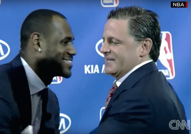 LeBron James and Dan Gilbert