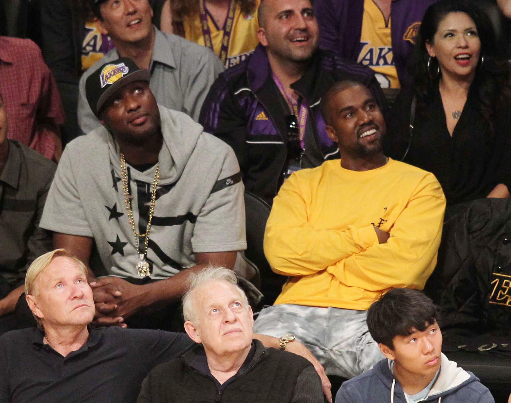 Lamar Odom and Kanye West