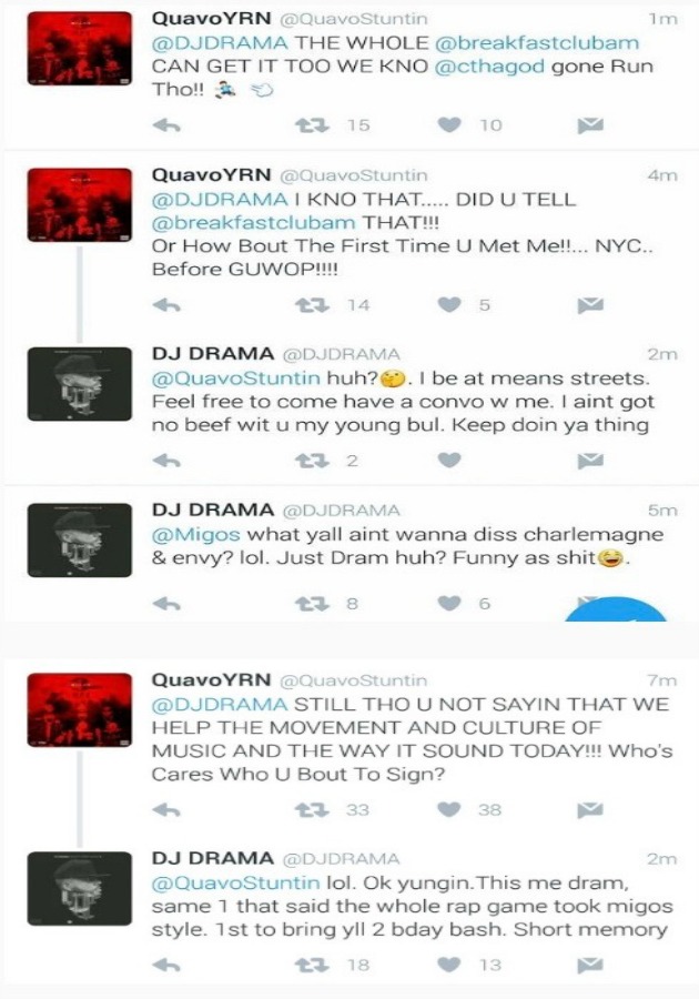 DJ Drama And Quavo Beef