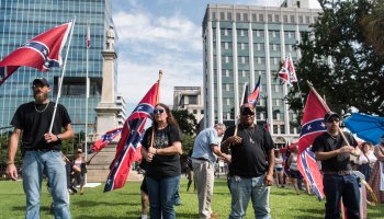 Activists Raise Confederate Flag At SC Statehouse 2 Years After Its Removal