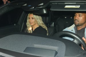 Kim Kardashian and Kanye West out for dinner at Craig's restaurant