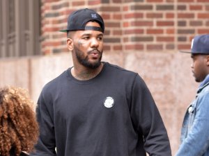 Rapper The Game leaving Z100