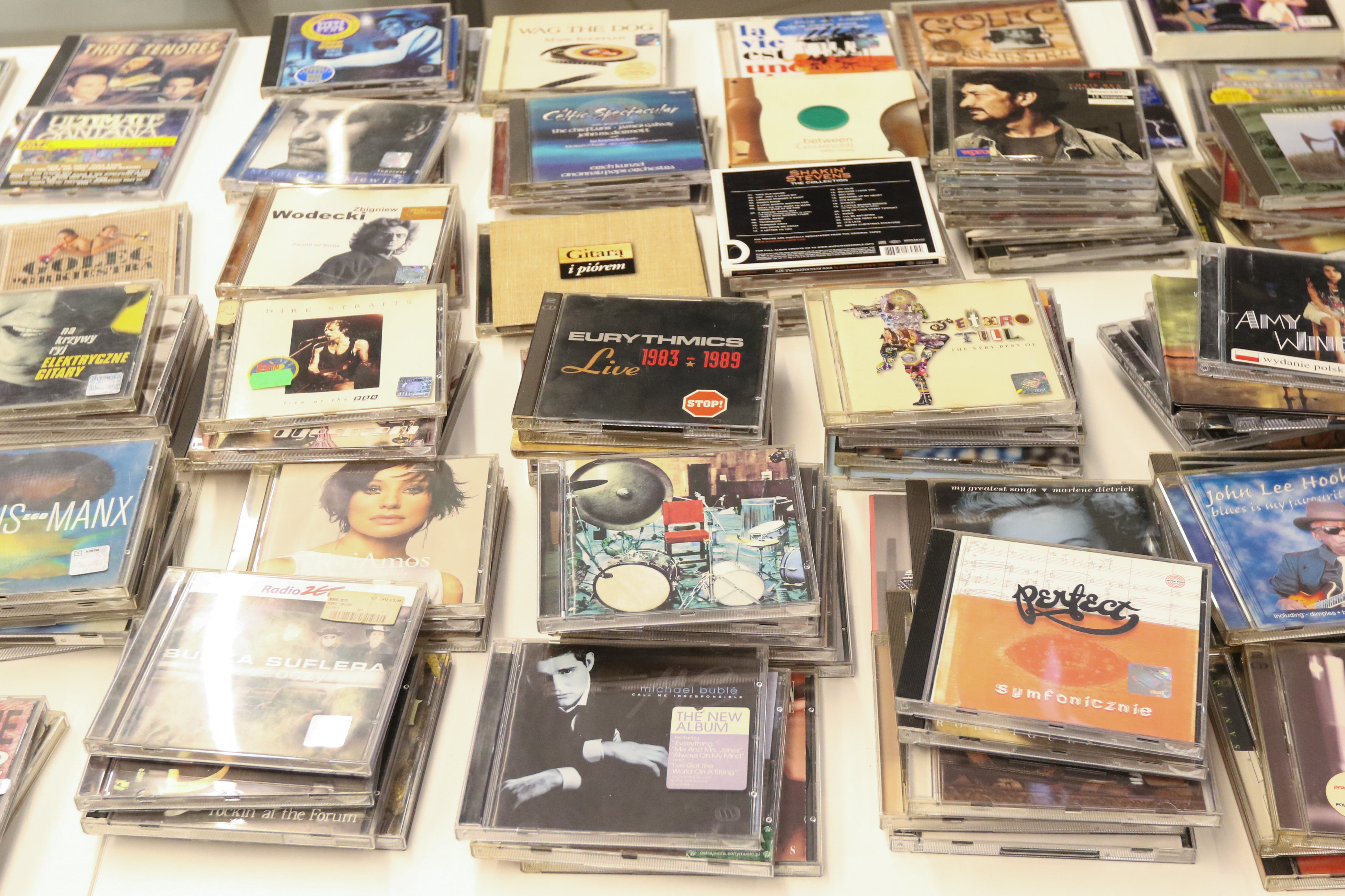 Vinyl records market in Gdansk