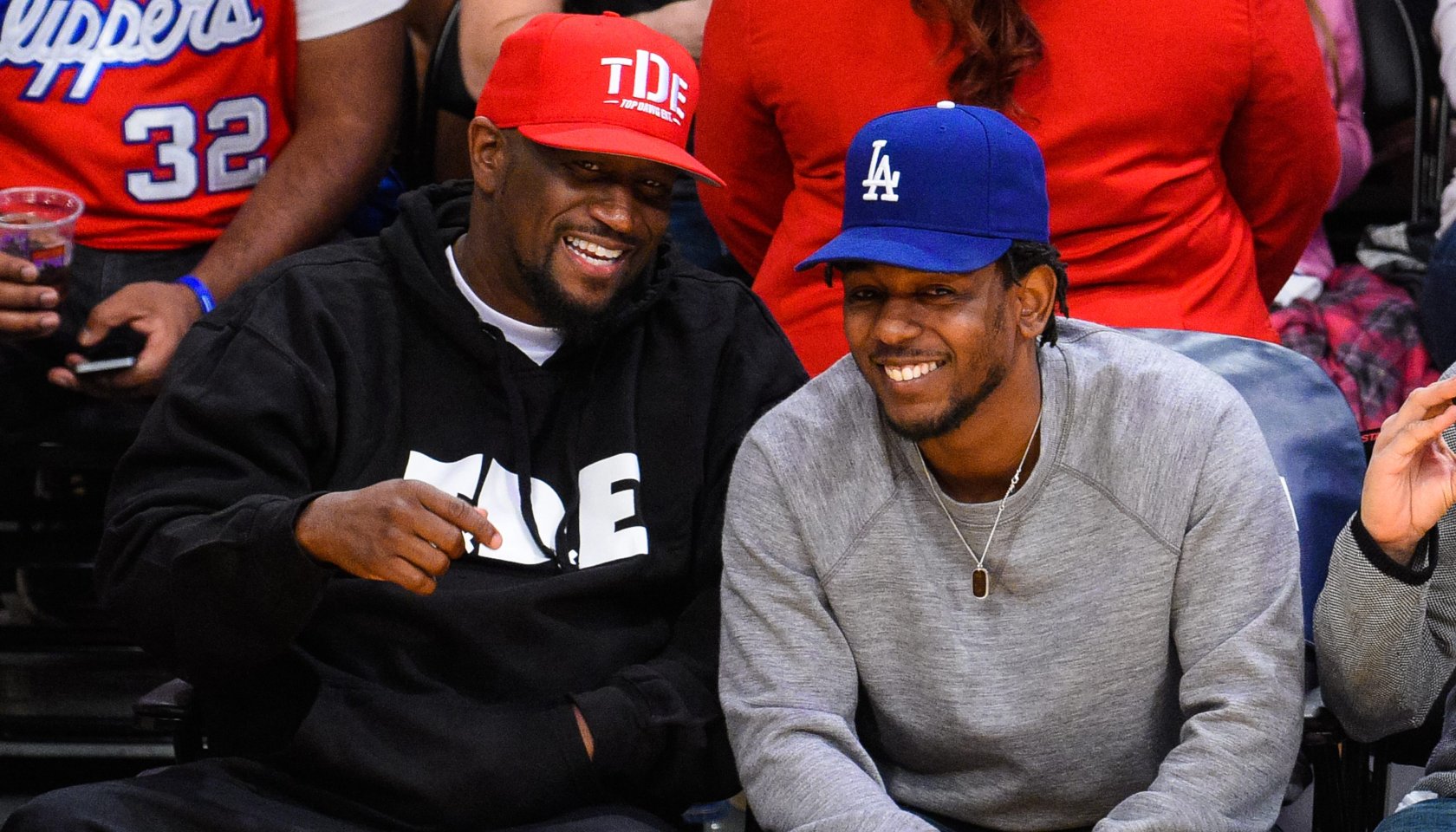 Celebrities At The Los Angeles Lakers Game