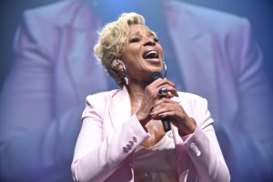 Mary J. Blige performs at the BCRF gala in NYC