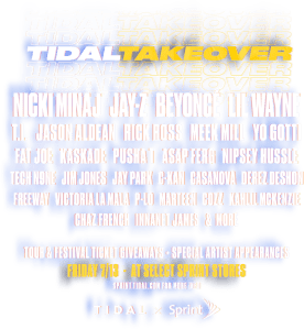 Sprint X TIDAL Takeovers