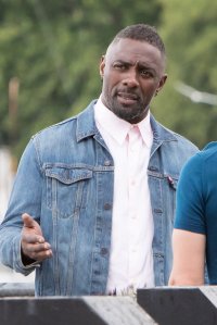 Idris Elba filming Turn Up Charlie