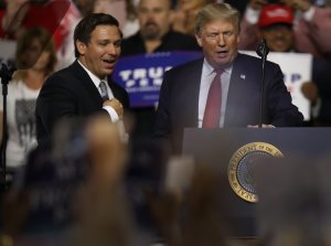 Donald Trump Holds Make America Great Again Rally In Tampa