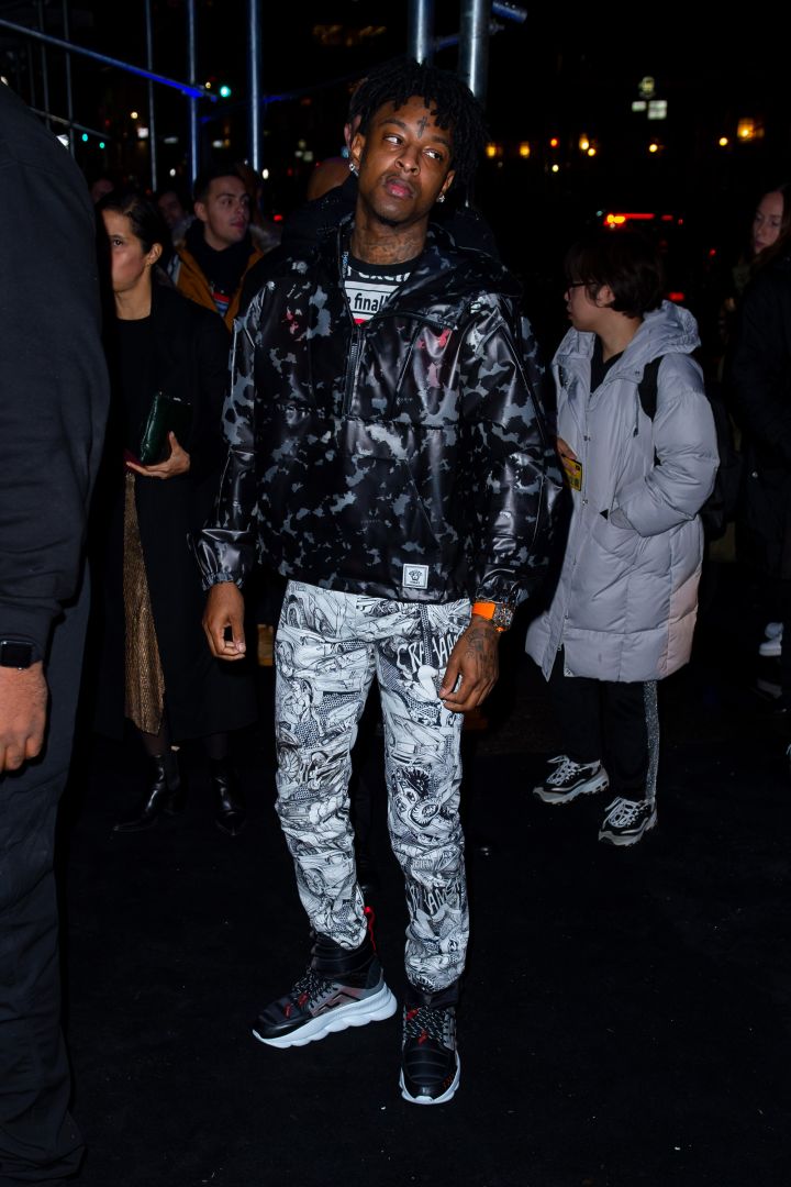 21 Savage was looking like he had better places to be.