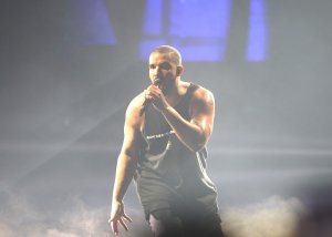 Drake performing at O2 Arena in London