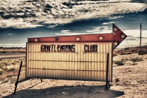 Gentlemen's Club Sign