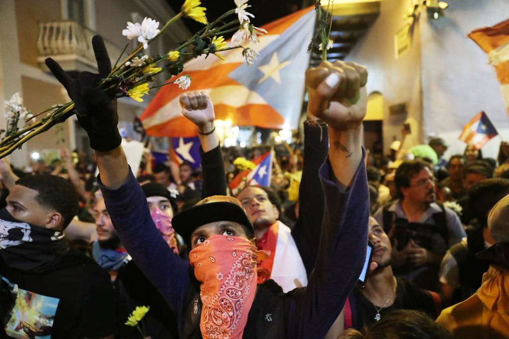 Protesters Demand Resignation Of Puerto Rico's Governor Ricardo Rossello
