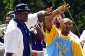 BKN-LAKERS-O'NEAL-BRYANT-PARADE