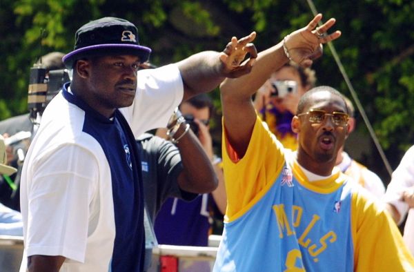 BKN-LAKERS-O'NEAL-BRYANT-PARADE