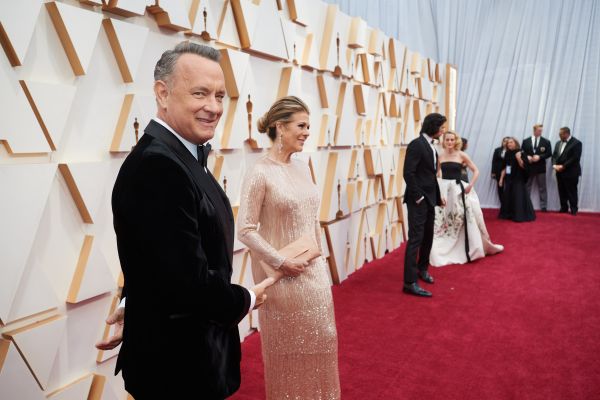 Oscar® nominee, Tom Hanks and Rita Wilson arrive on the red carpet of The 92nd Oscars® at the...