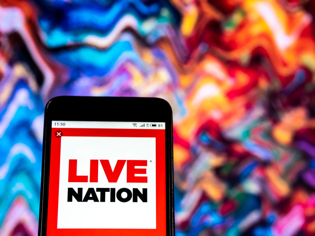 Live Nation Entertainment company logo seen displayed on a
