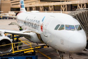 American Airlines Airbus A319-100 aircraft seen at Phoenix...