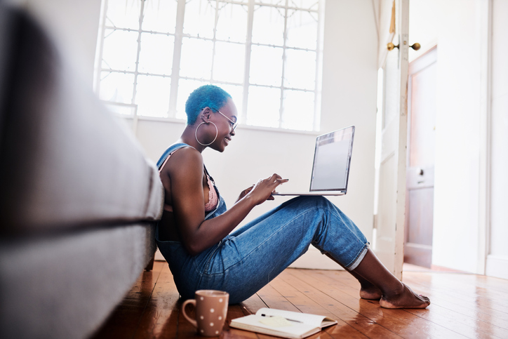 Enjoying her flexible schedule as a freelancer