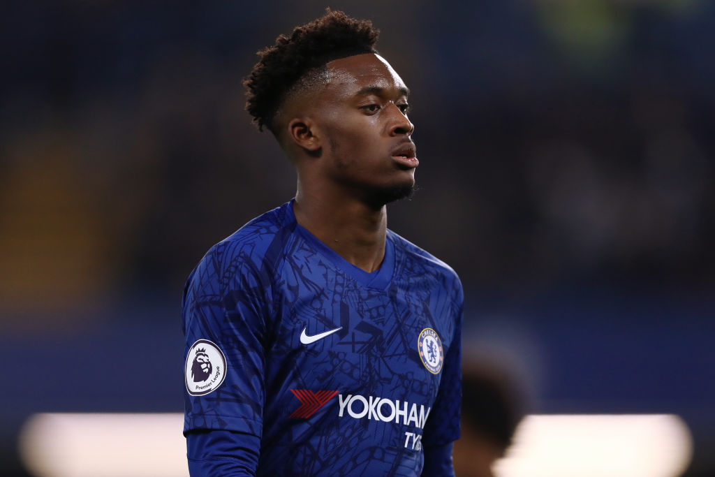Callum Hudson-Odoi of Chelsea during the Premier League...