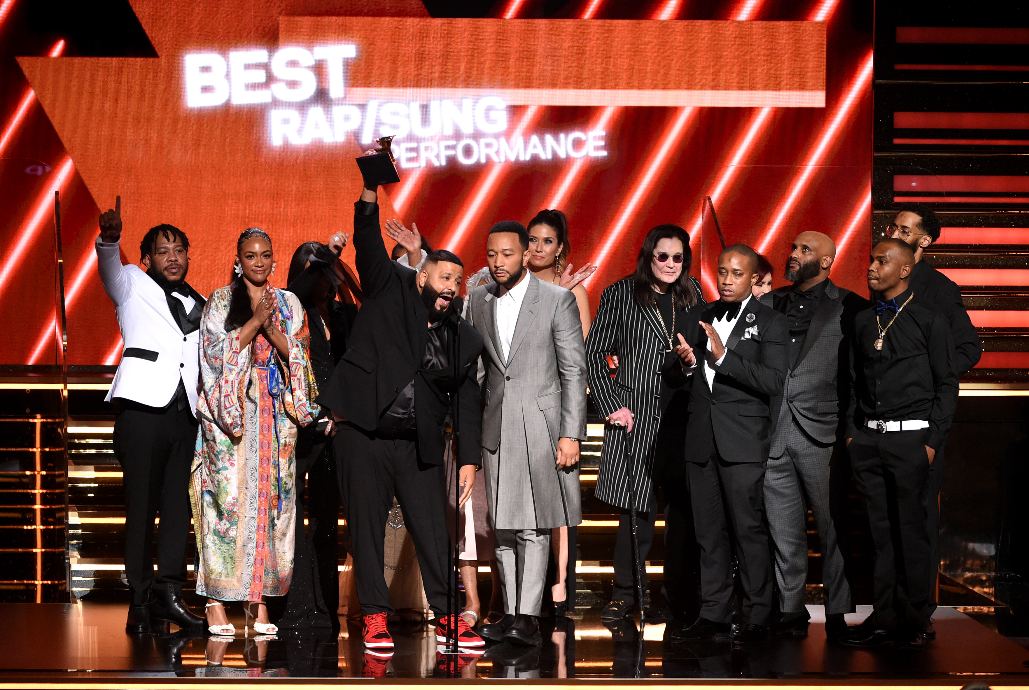 DJ Khaled, Lauren London & Nipsey Family Grammys