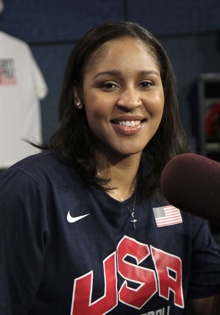 Maya Moore Visiting ESPN