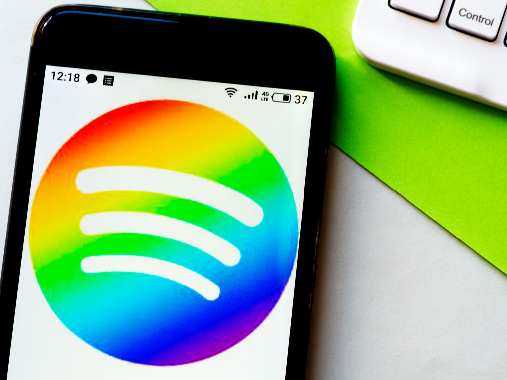 In this photo illustration an international media services...