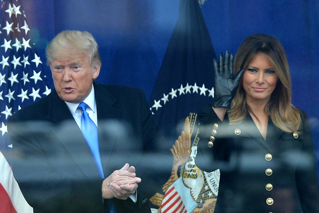 Donald J Trump, Melania Trump in attenda...