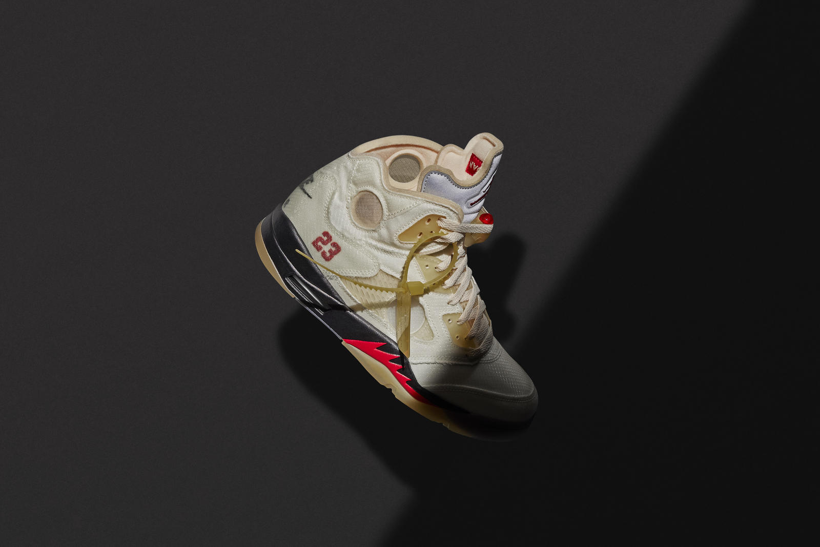 Twitter Reacts To The Air Jordan 5 x Off-White 'Sail" Fail On SNKRS