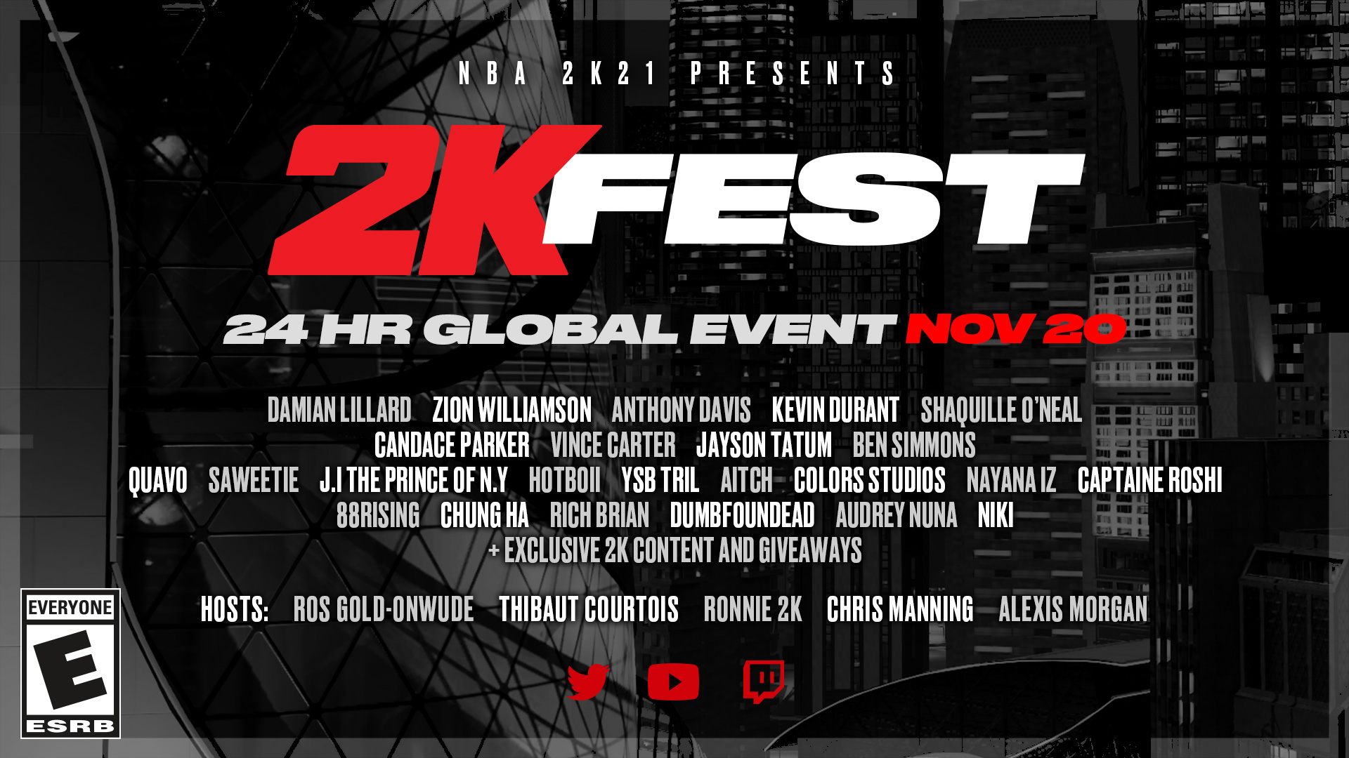 2K Reveals Entire Slate of Original Programming Ahead of Inaugural 2KFest