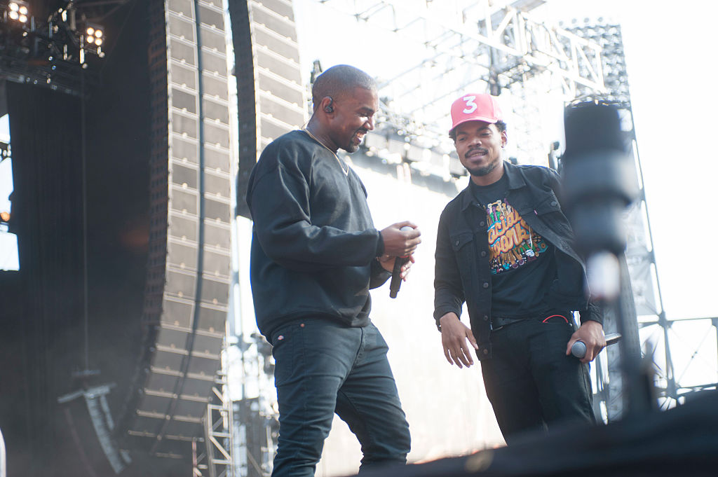 Kanye West and Chance the Rapper