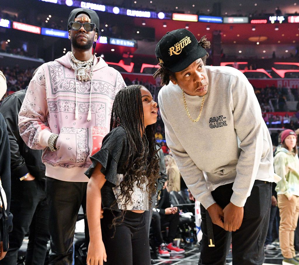 Celebrities At The Los Angeles Clippers Game