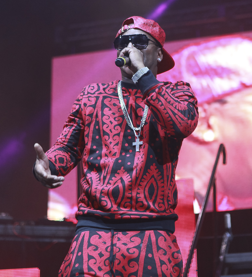 Dipset, Cam&apos;ron, Jim Jones and Juelz Santana perform during the Source360 festival