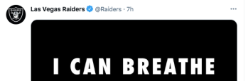 Las Vegas Raiders Chauvin tweet