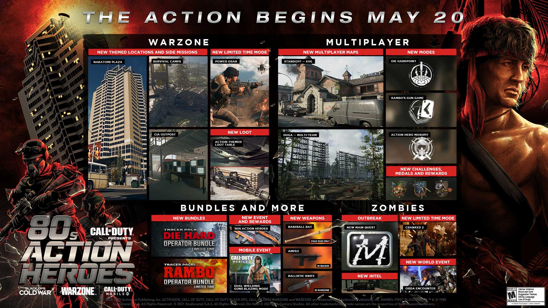 80s Actions Heroes Join Call of Duty