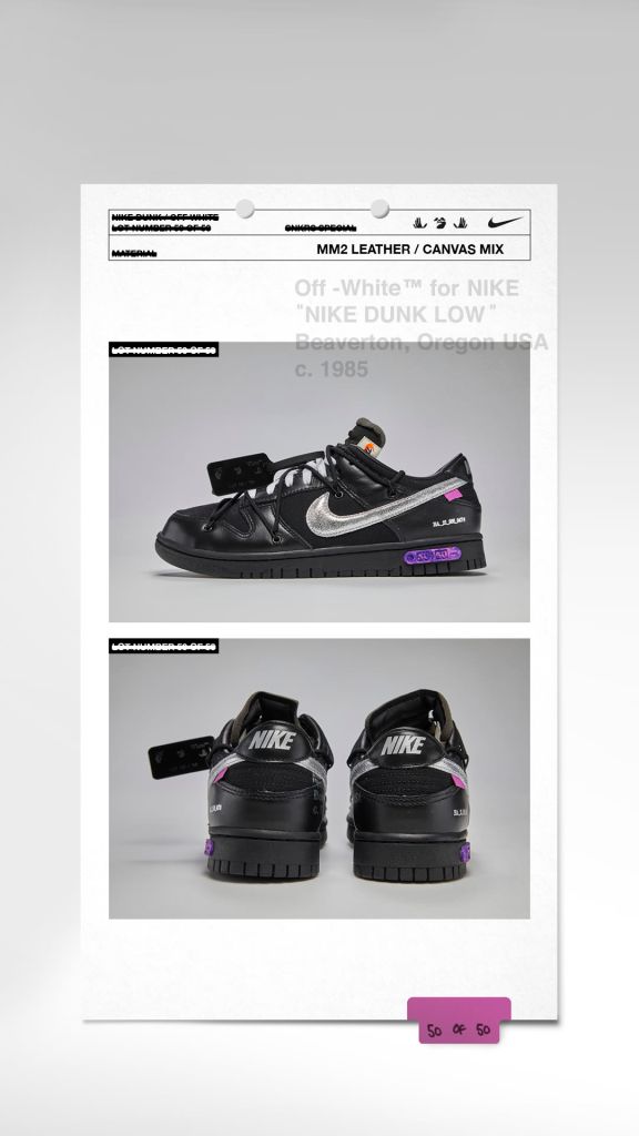 Nike Off White The 50 Dunks