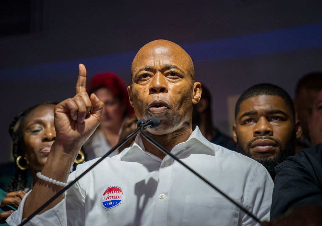 Mayoral Candidate Eric Adams Holds Primary Night Event To Watch Returns