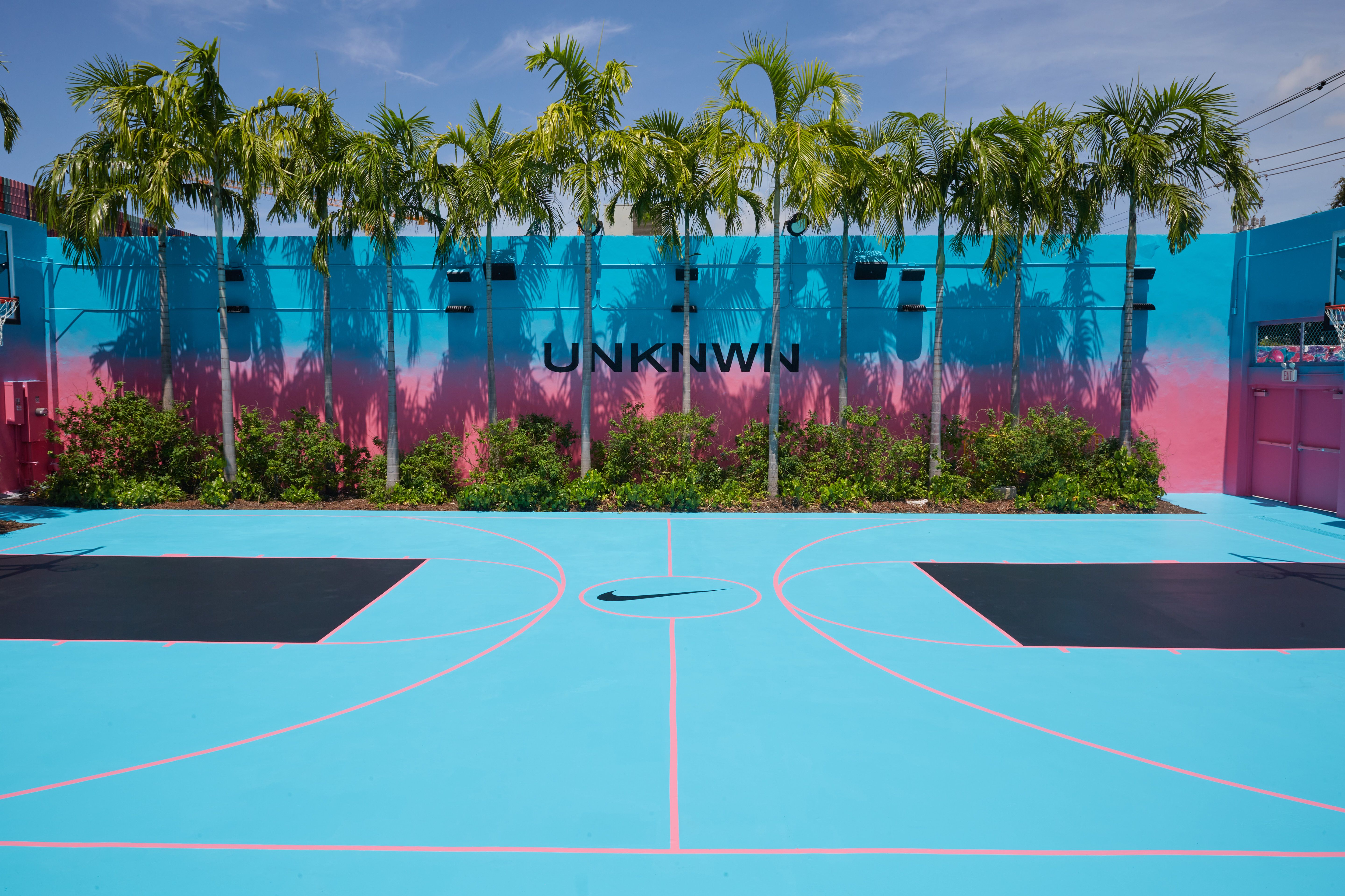 UNKNWN unveils Nike LeBron 8 “South Beach” 2021 inspired basketball court