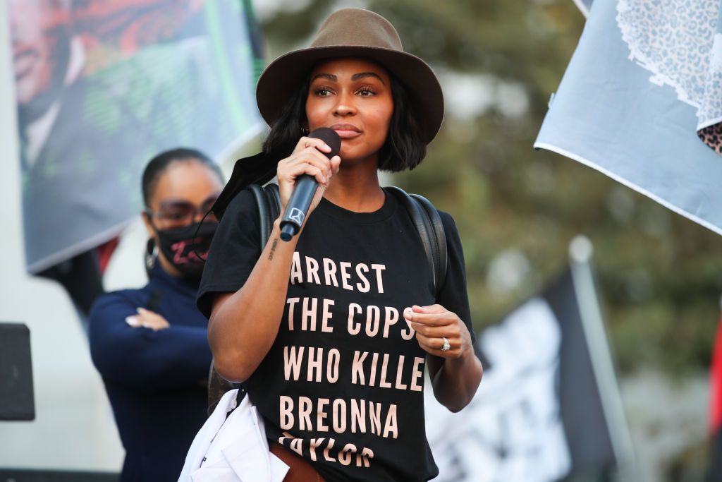 BLD PWR And Black Lives Matter Los Angeles Host Final March To The Polls In Downtown Los Angeles