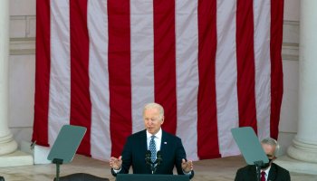 President Biden Visits Arlington Cemetery For Services Honoring Veterans Day