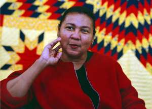 01/20/99 Black feminist Bell Hooks during interview for her new book. Said the feminist writer who a