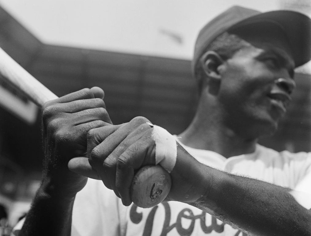 Jackie Robinson With The Brooklyn Dodgers