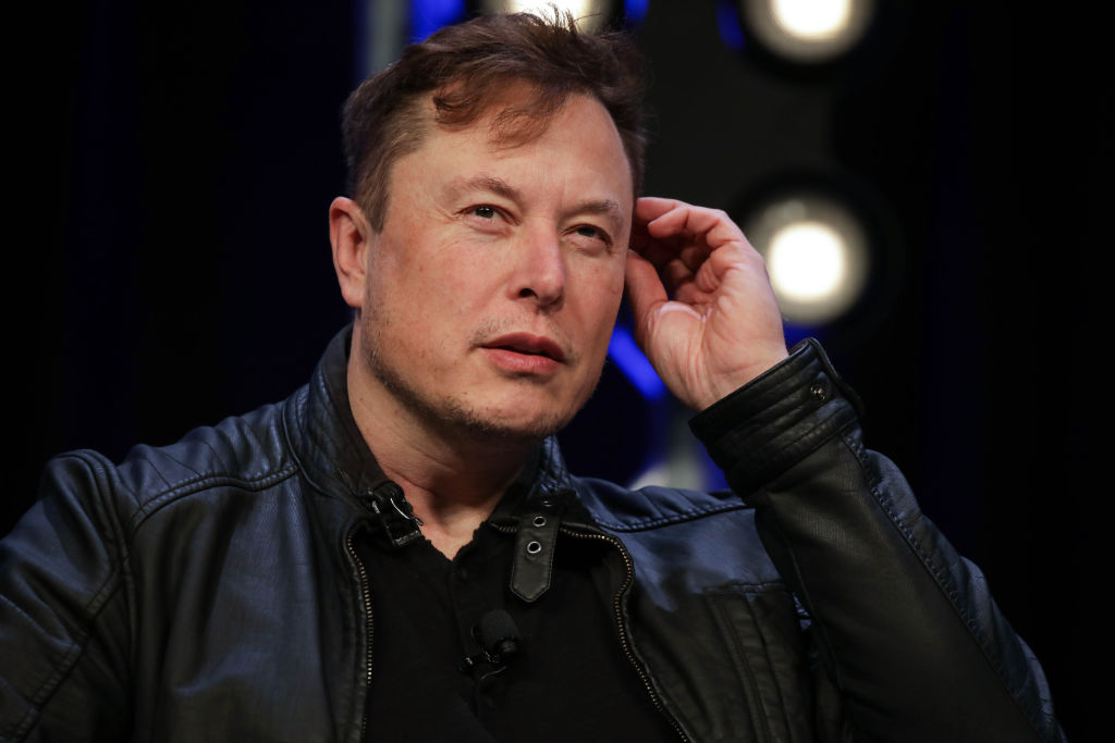 Elon Musk attends SATELLITE 2020 conference