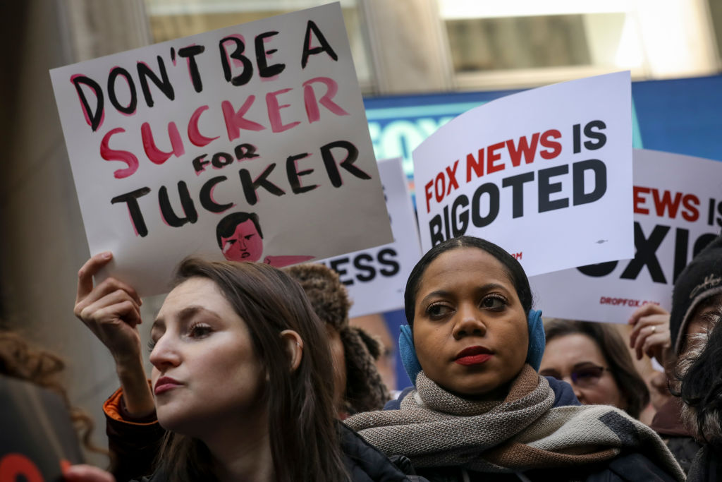 Protesters Call On Advertisers To Pull Their Ads From Fox News