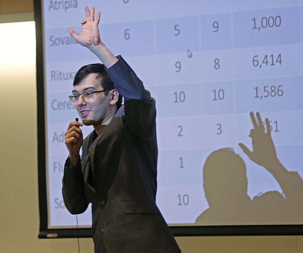 (Boston, MA 02/16/17) Martin Shkreli speaks at UMass Boston. Thursday, February 16, 2017. Staff photo by John Wilcox.